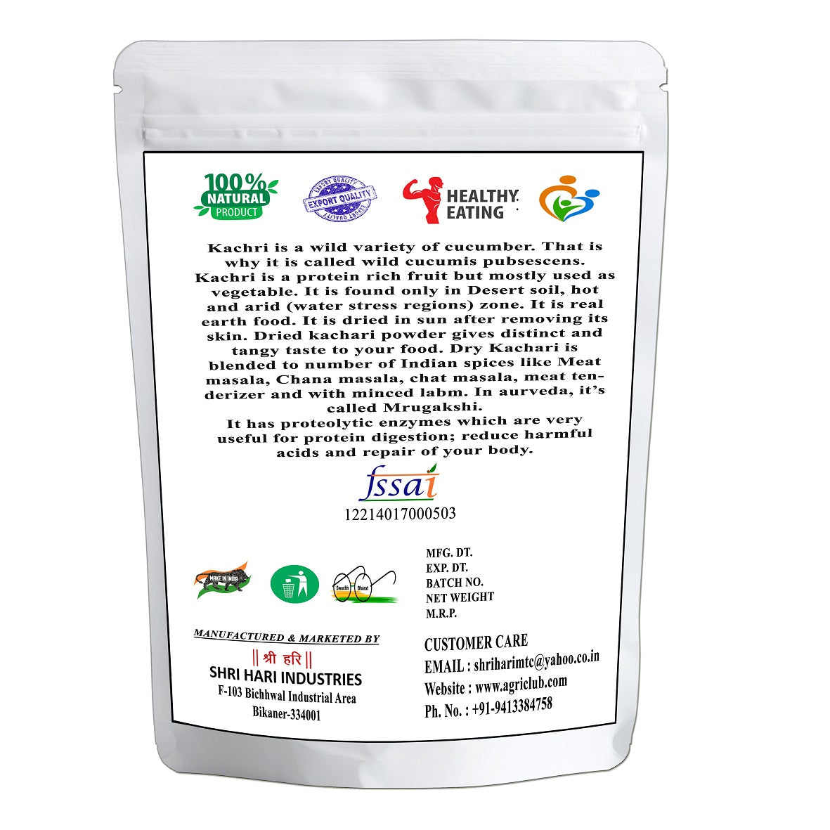 Rajasthani Dry Kachari Powder 100% Premium Quality